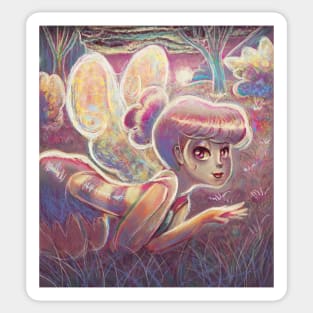 Sunset Fairy Sticker